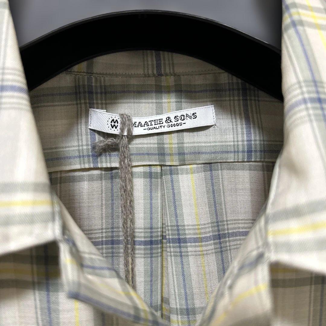 トップス MAATEE&SONS \"H Wool\" Open Collar Shirt