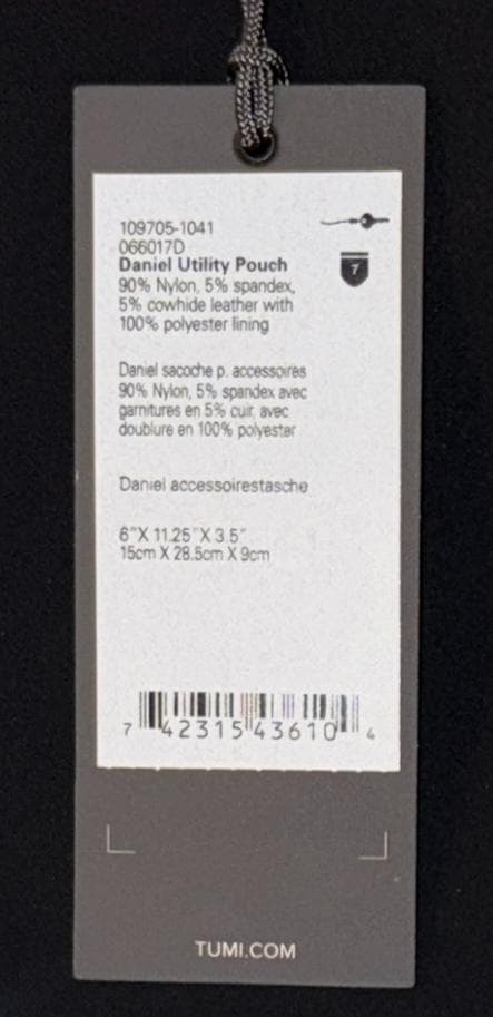TUMI　トゥミ　HARRISON 「ダニエル」　ユーティリティ・ポー