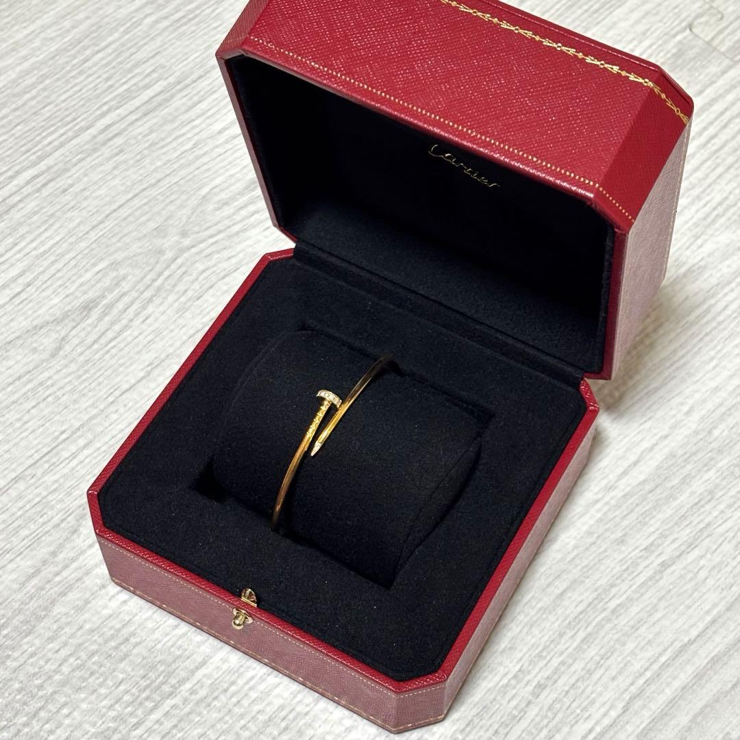 Cartier カルティエ　ジュストアンクルブレスレット YG ダイヤモンド