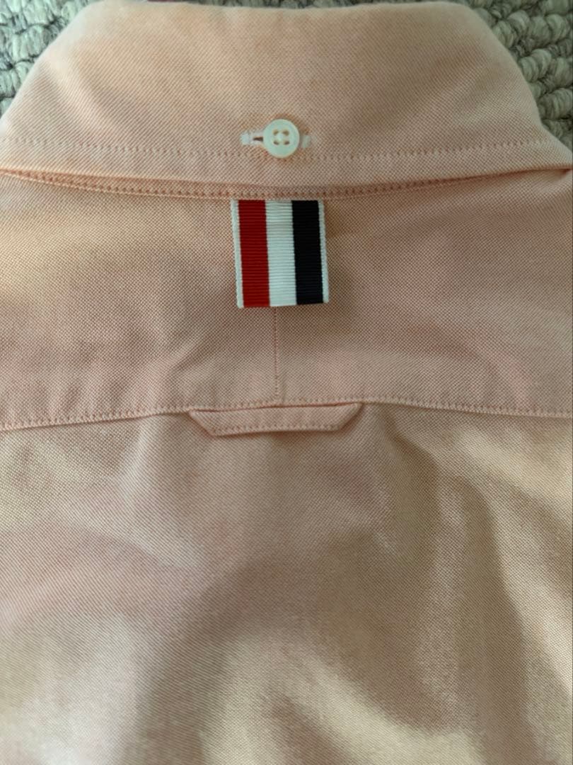 【THOM BROWNE】ピンク ボタンワイシャツ