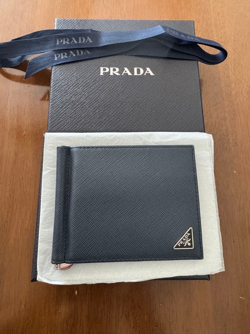 【新品】PRADA SAFFIANO BILL CLIP WALLET