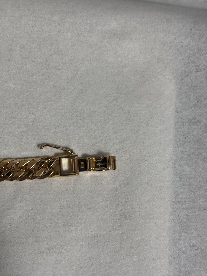 K18 喜平　金ブレスレット　18cm 20.5g 6面ダブル　造幣局マークあり