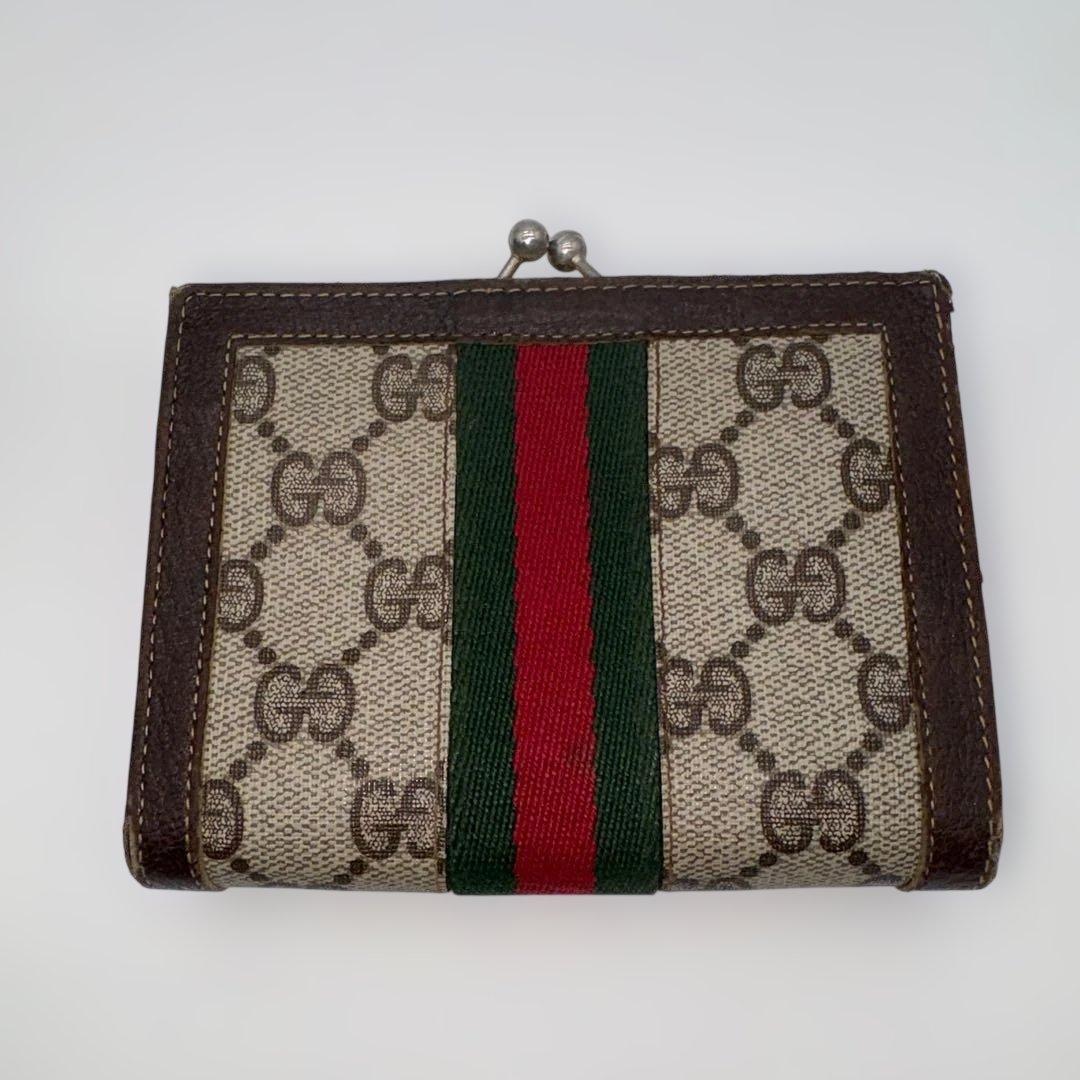 GUCCI GGモノグラム 二つ折り財布
