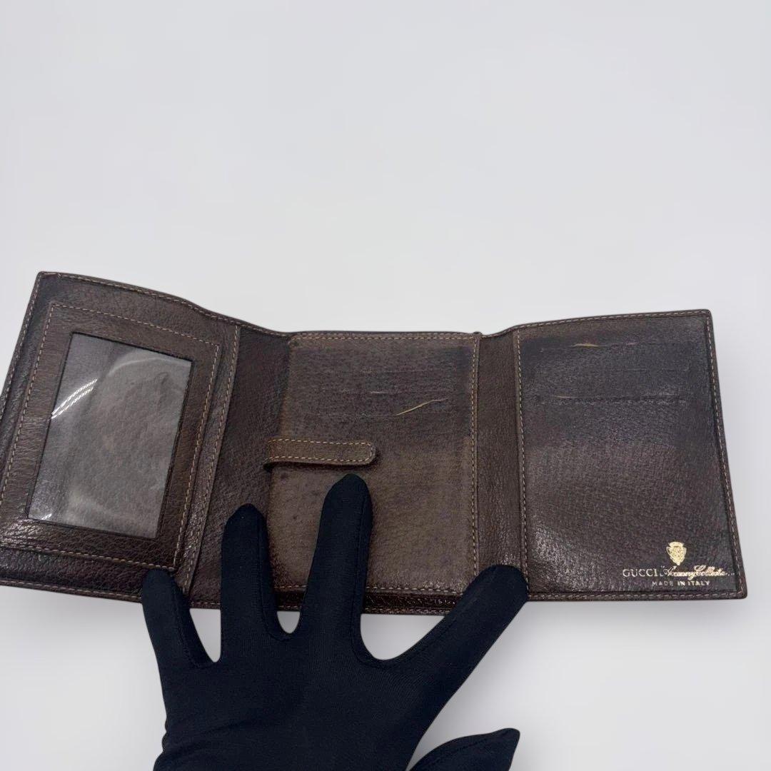 GUCCI GGモノグラム 二つ折り財布