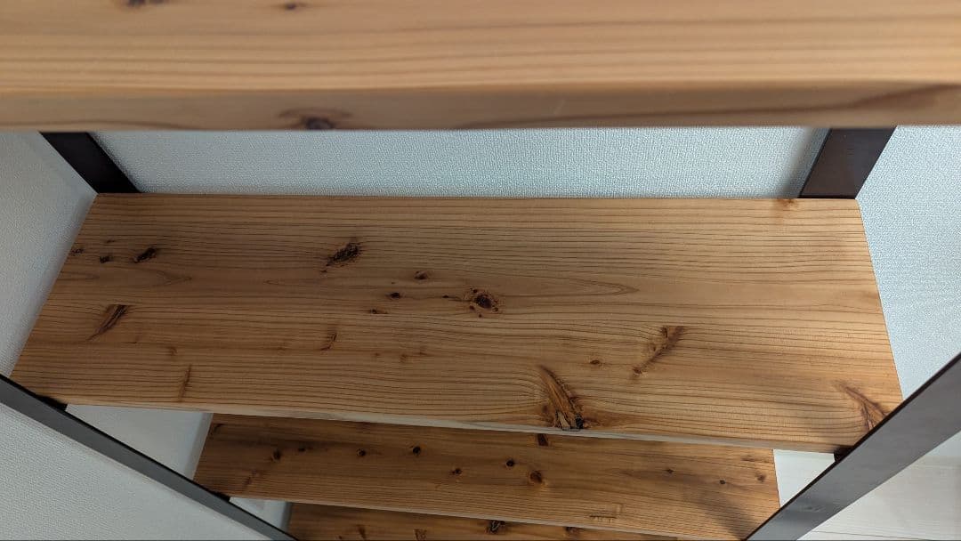 無垢 杉 シェルフ kanademono