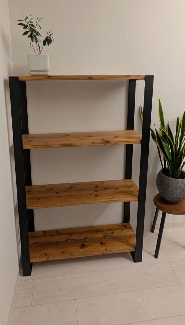 無垢 杉 シェルフ kanademono