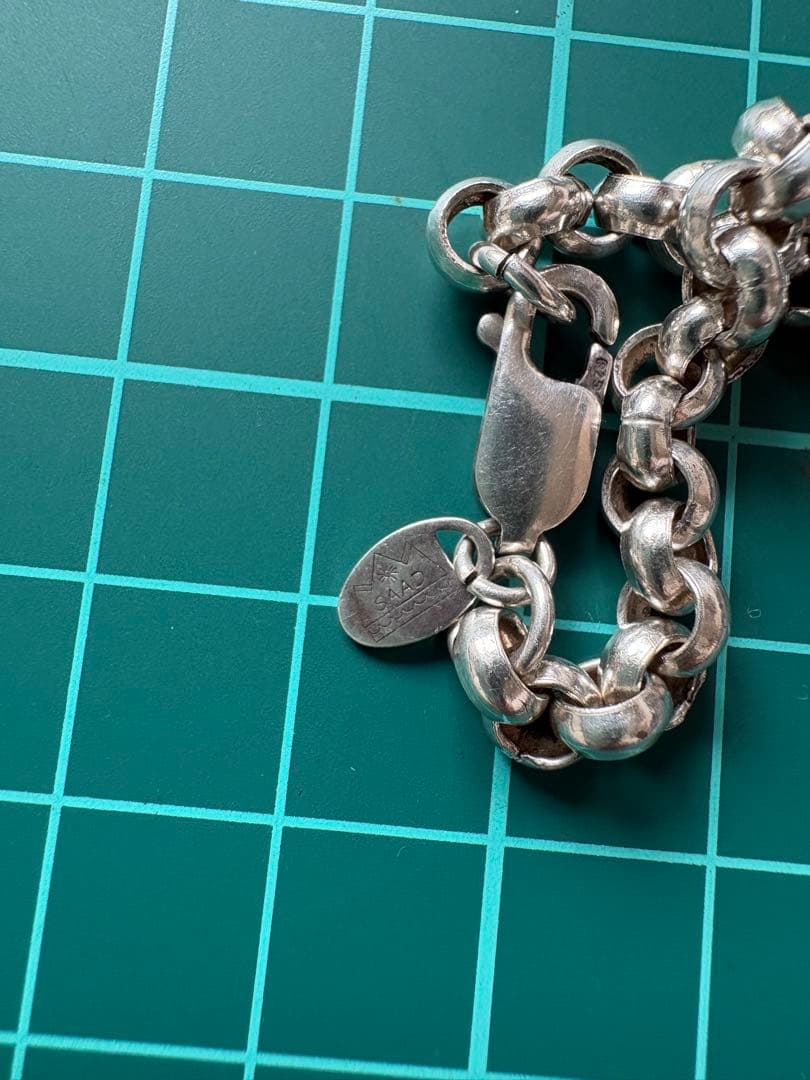 シルバーリンクチェーンネックレス 約40cm