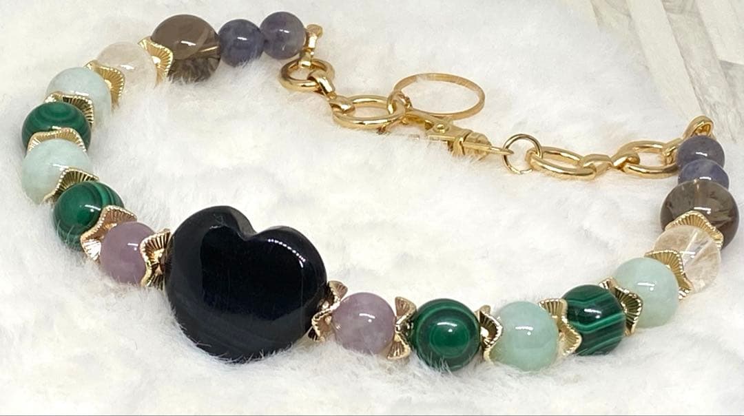 ちゅら♡オーダー♡ご確認用　水入り水晶ブレスとワンちゃん用首輪