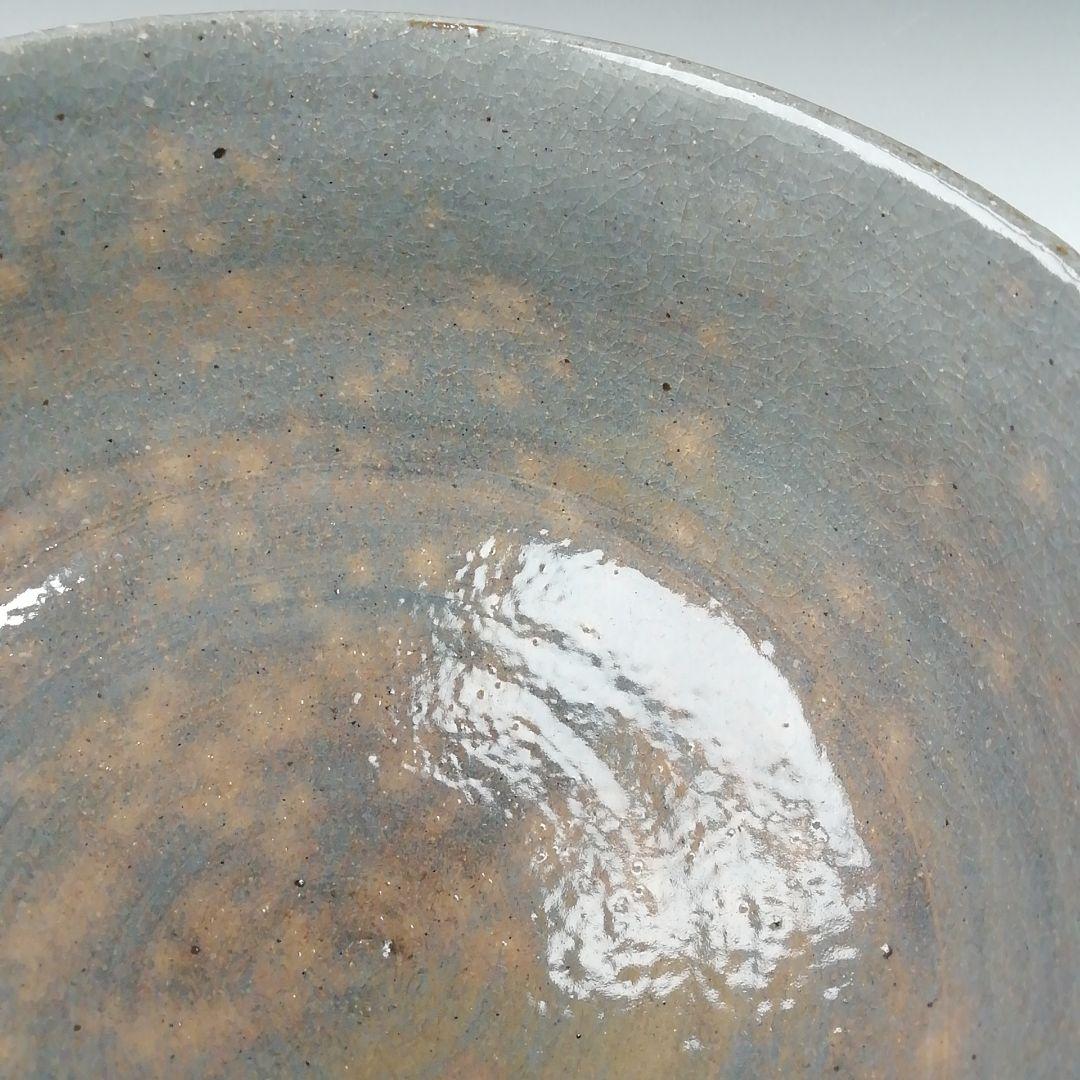 Ｔ６２８　茶碗　『窯変　茶碗』『二代　寒川栖豊 造』『久田宗也(尋牛斎)箱書』