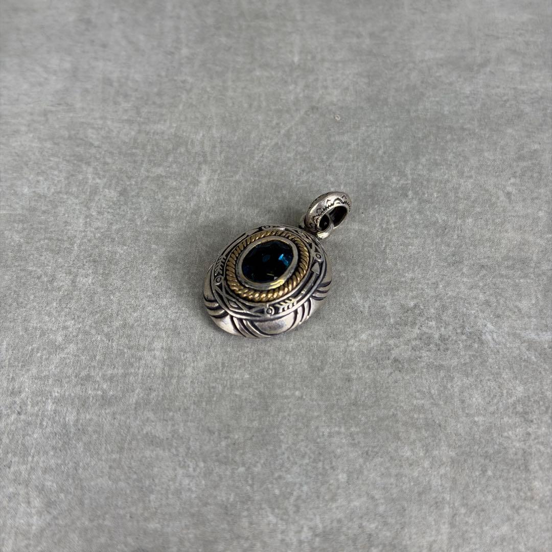 グッドバイブレーションズ ロンドンブルートパーズ ペンダントトップ シルバー