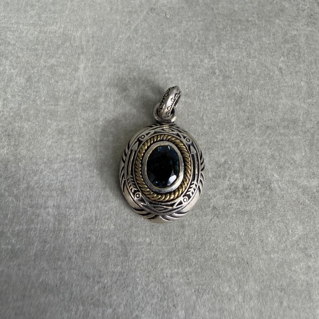 グッドバイブレーションズ ロンドンブルートパーズ ペンダントトップ シルバー