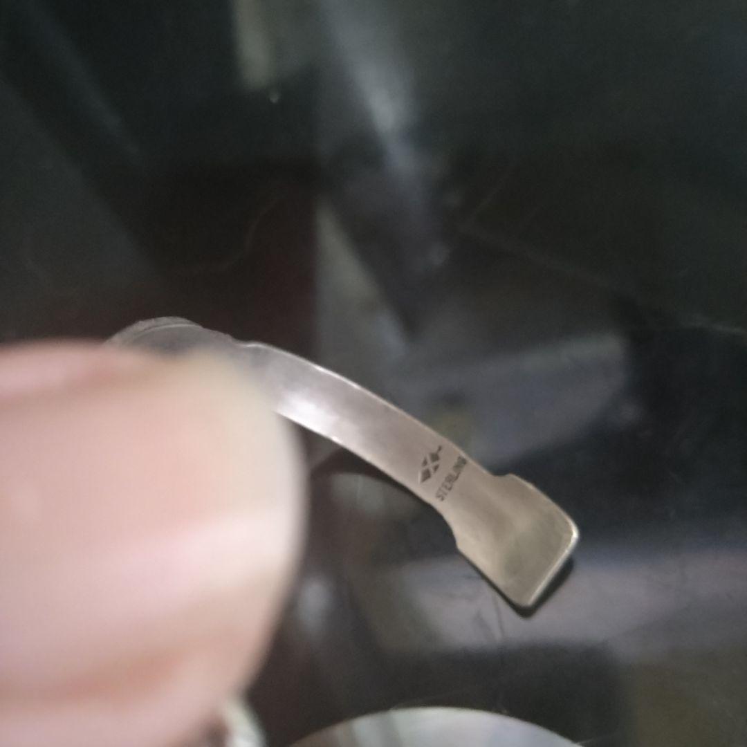 ビンテージターコイズ スターリングシルバーバングル