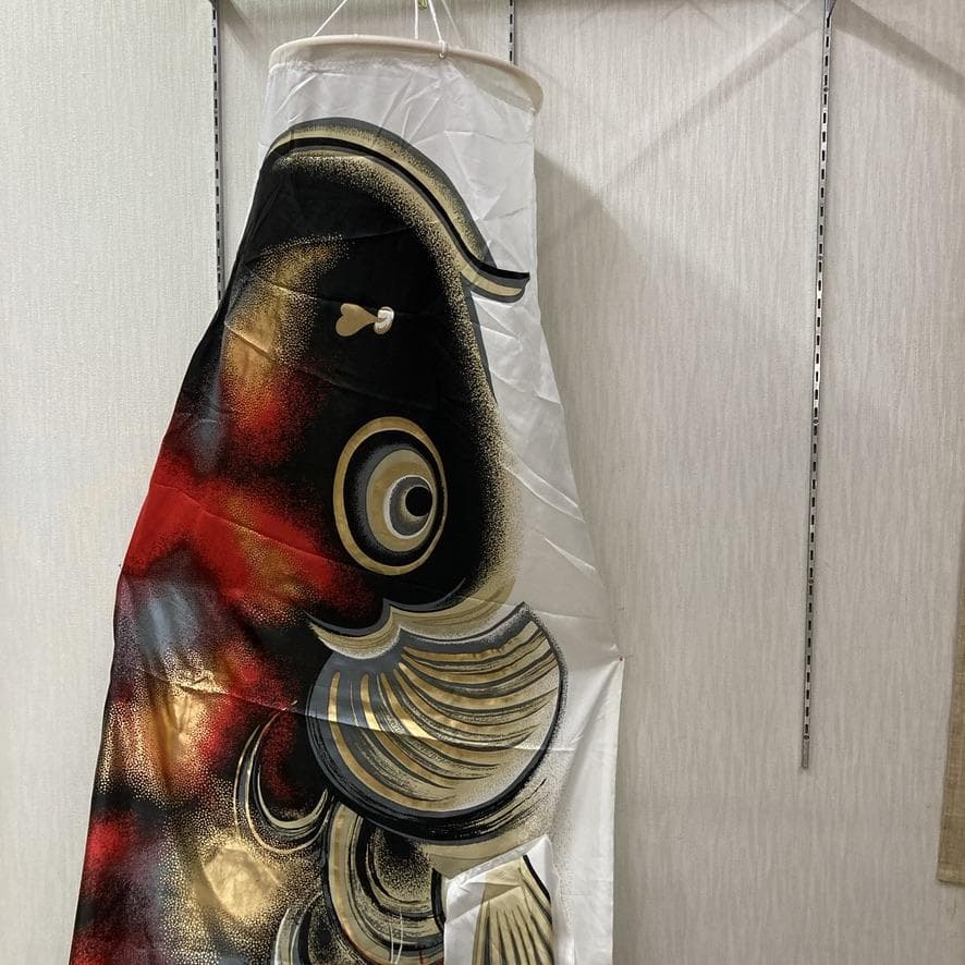 SKO105-1山本寛斎デザイン　鯉のぼり4m単品　かぜいろ4m　黒鯉４m