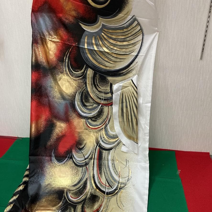 SKO105-1山本寛斎デザイン　鯉のぼり4m単品　かぜいろ4m　黒鯉４m
