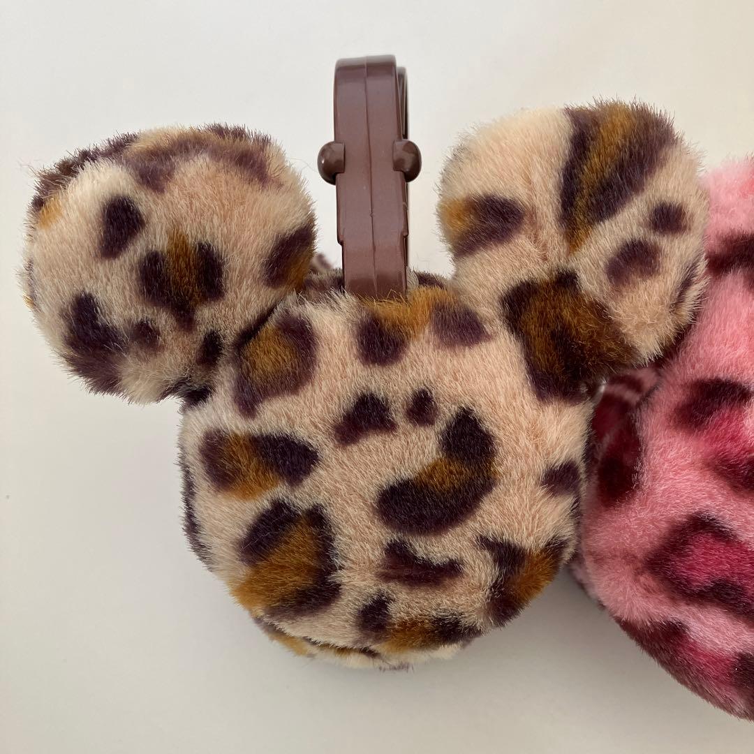 ディズニー ミッキーヒョウ柄　耳あて イヤーマフ　2色セット