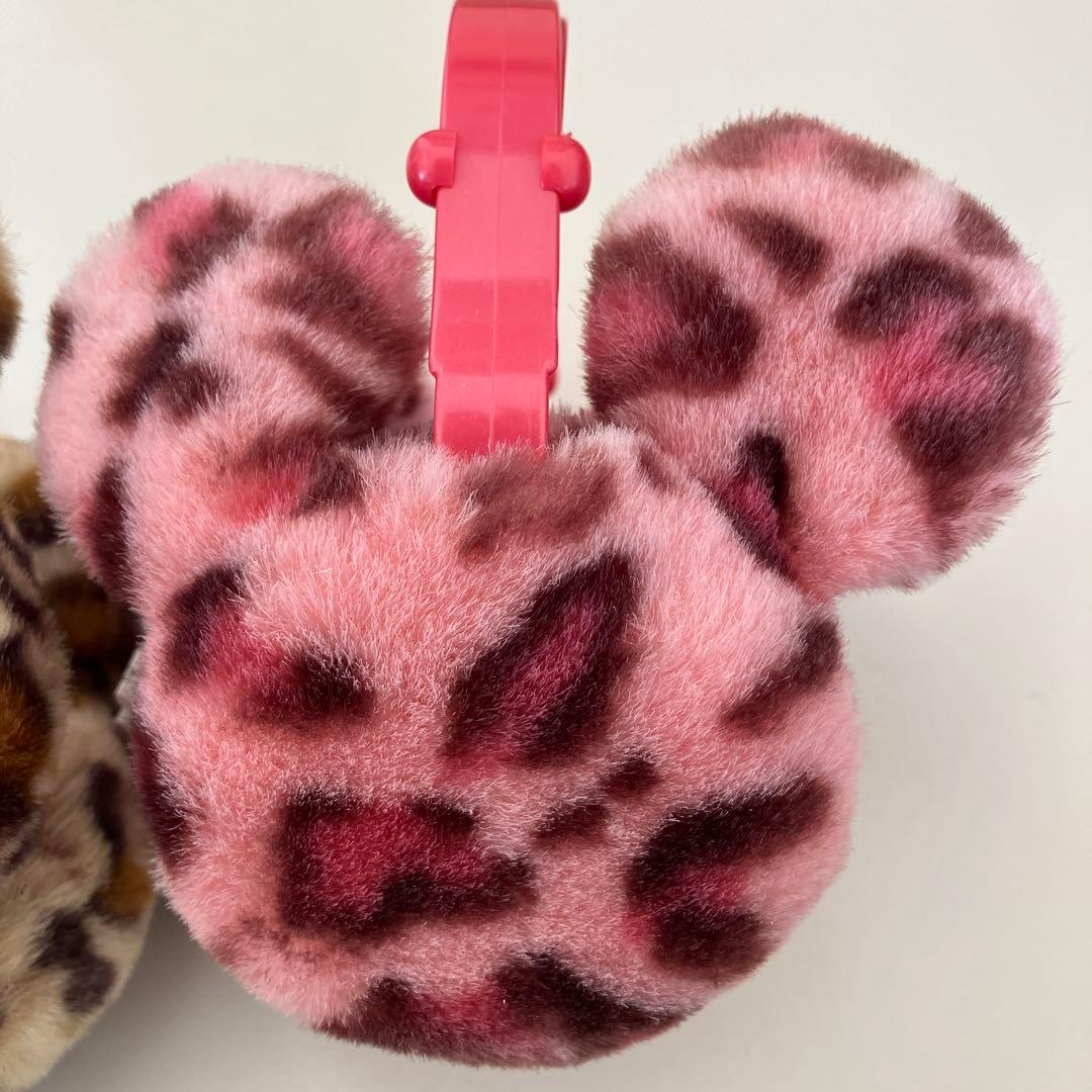 ディズニー ミッキーヒョウ柄　耳あて イヤーマフ　2色セット