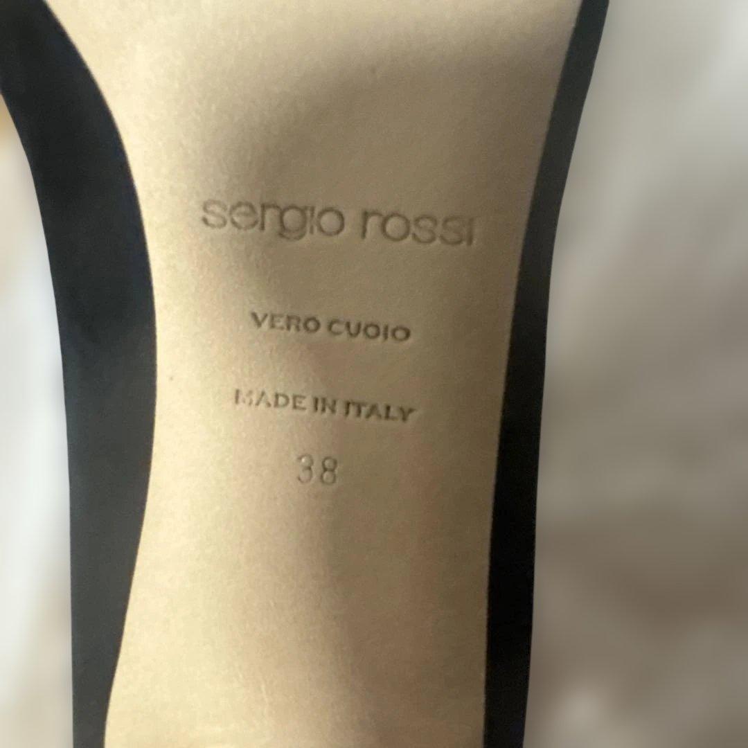 セルジオロッシ　パンプス　ブラック　スエード　38