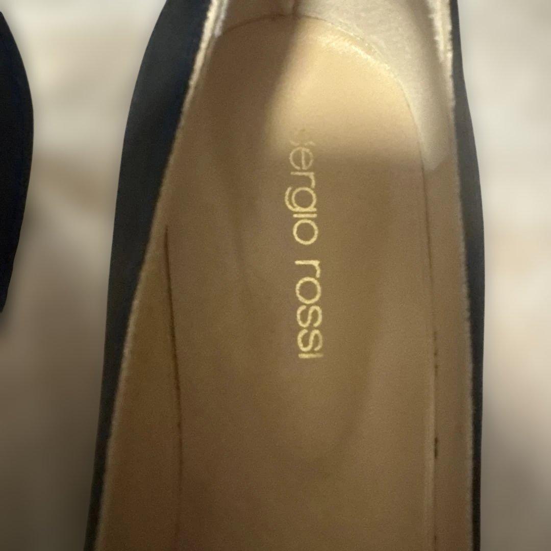 セルジオロッシ　パンプス　ブラック　スエード　38