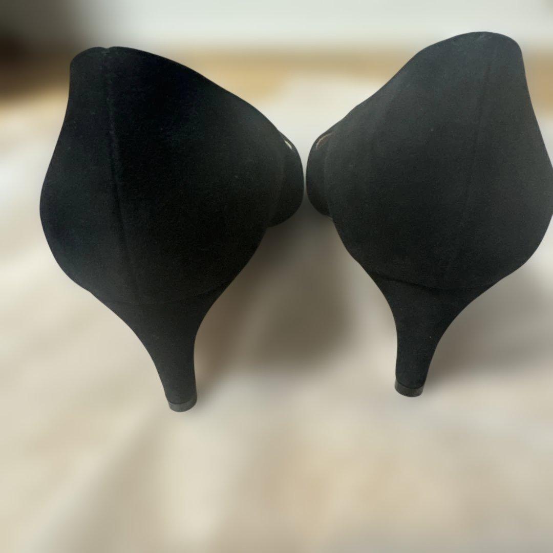 セルジオロッシ　パンプス　ブラック　スエード　38