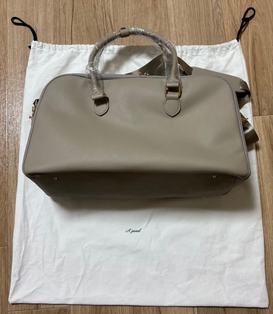 エパールapearl　3wayボストンバッグ　ソフトグレージュ