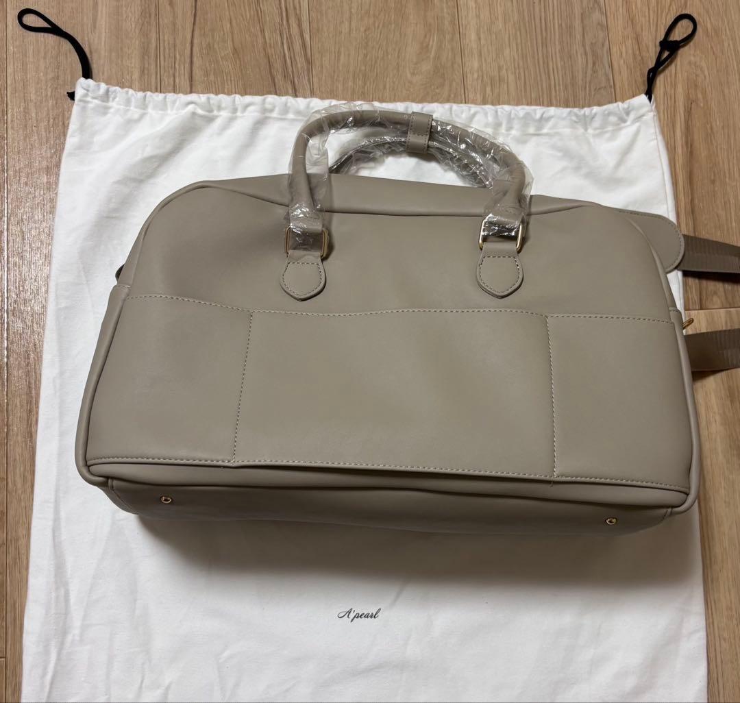 エパールapearl　3wayボストンバッグ　ソフトグレージュ