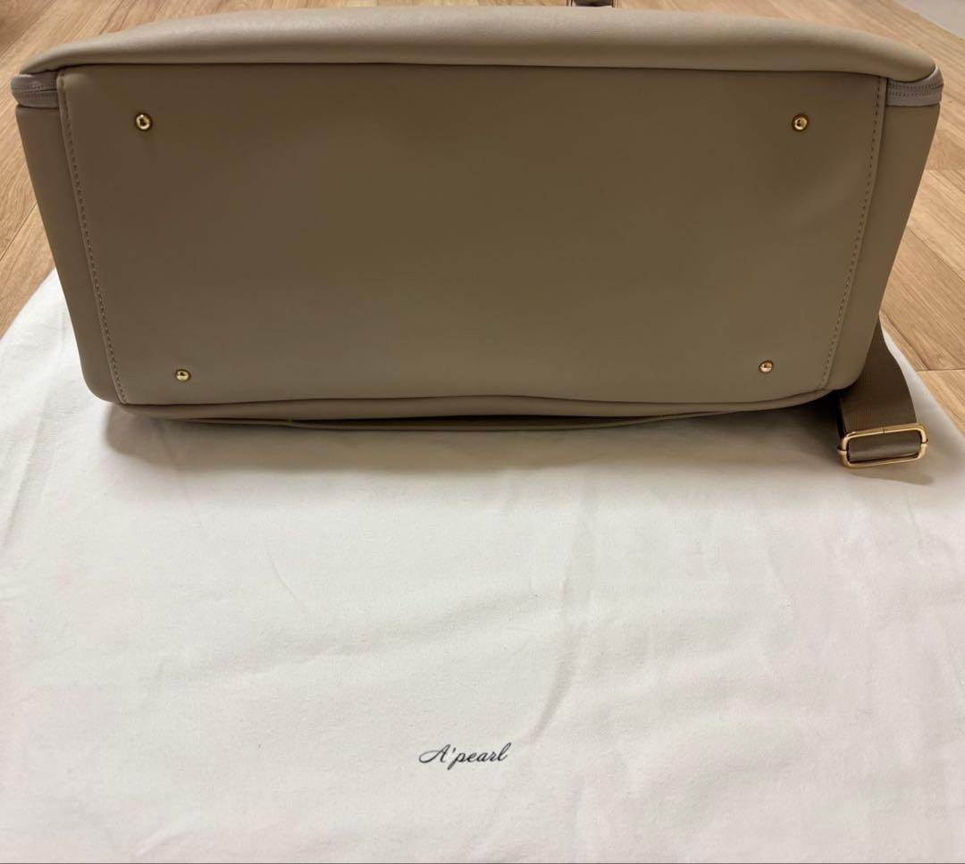 エパールapearl　3wayボストンバッグ　ソフトグレージュ