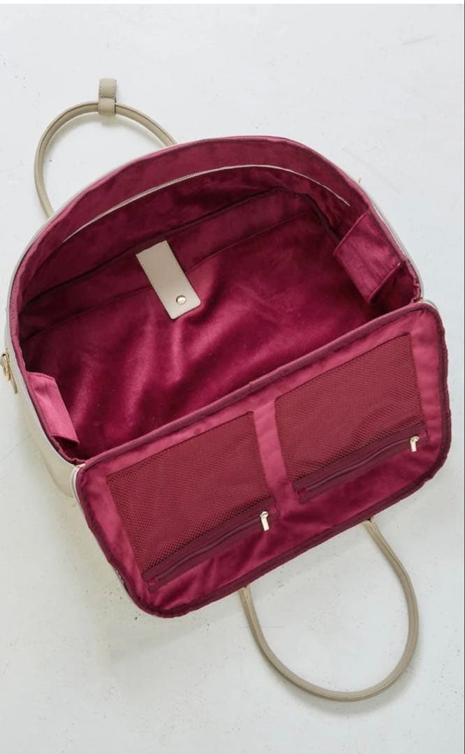 エパールapearl　3wayボストンバッグ　ソフトグレージュ