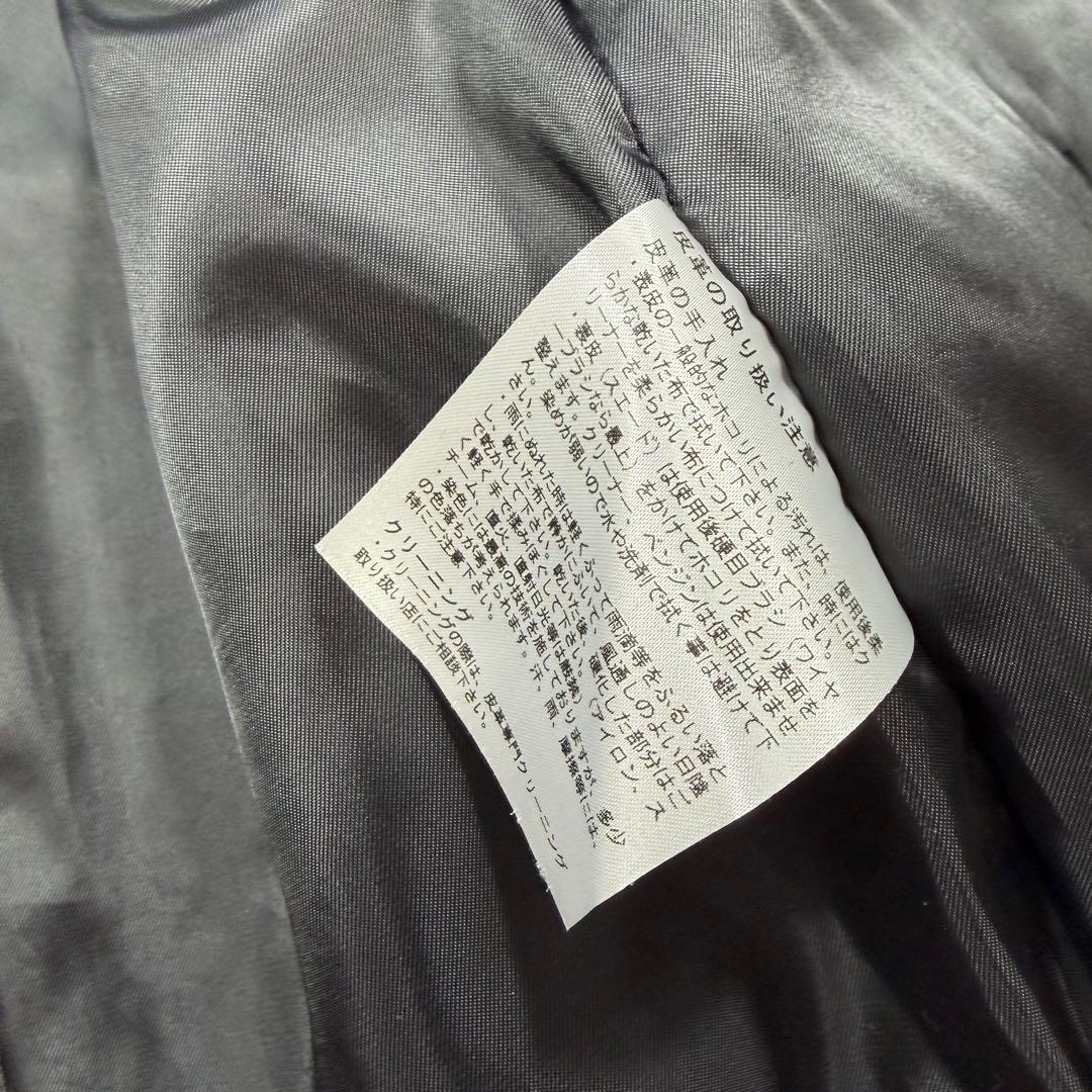 キャサリンハムネットロンドン 牛革 カウレザー シングルライダースジャケット M