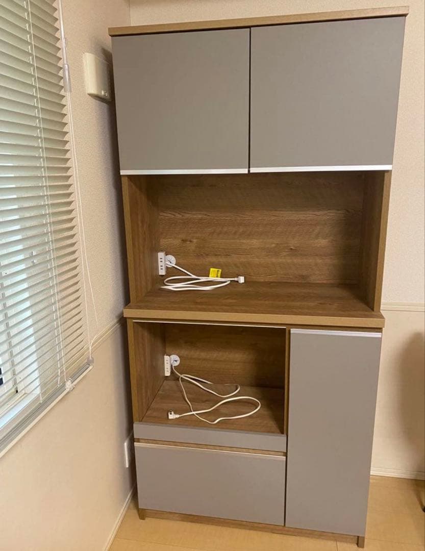 【美品】大川家具　食器棚