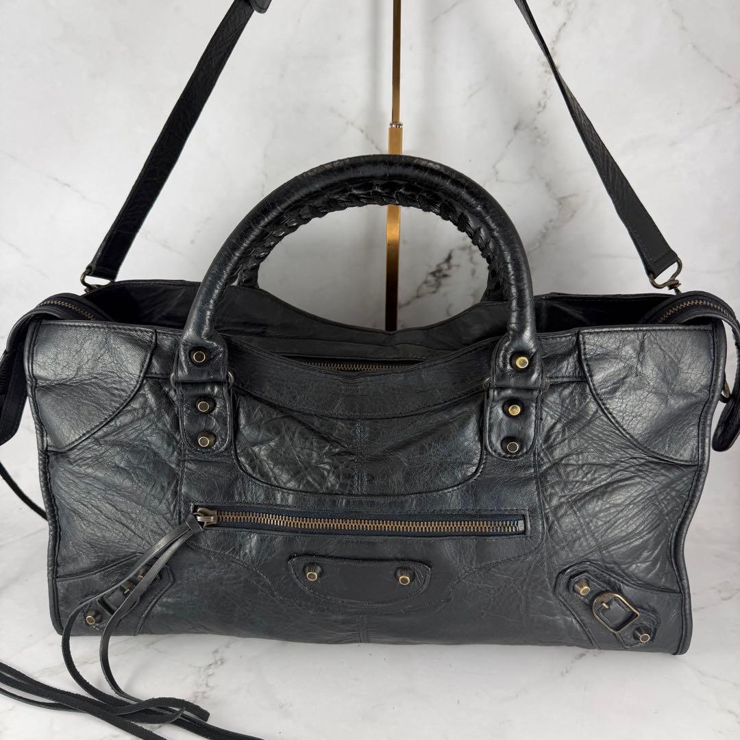 バレンシアガ ザシティ ミディアム 2way ショルダーバッグ ハンドバッグ