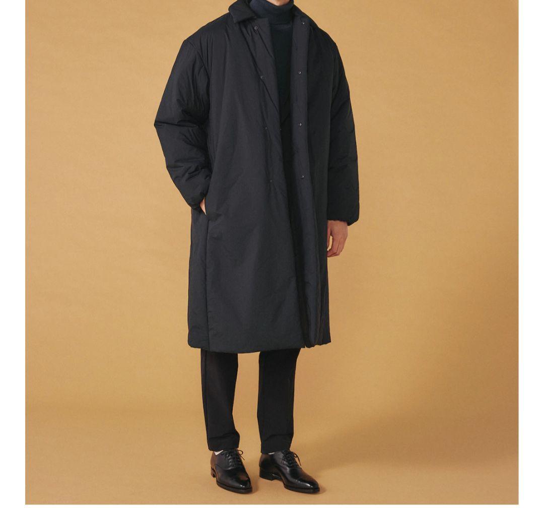 新品　ブラック　黒　アンフィーロ　HOTPIA 中綿　軽量　ロング コート