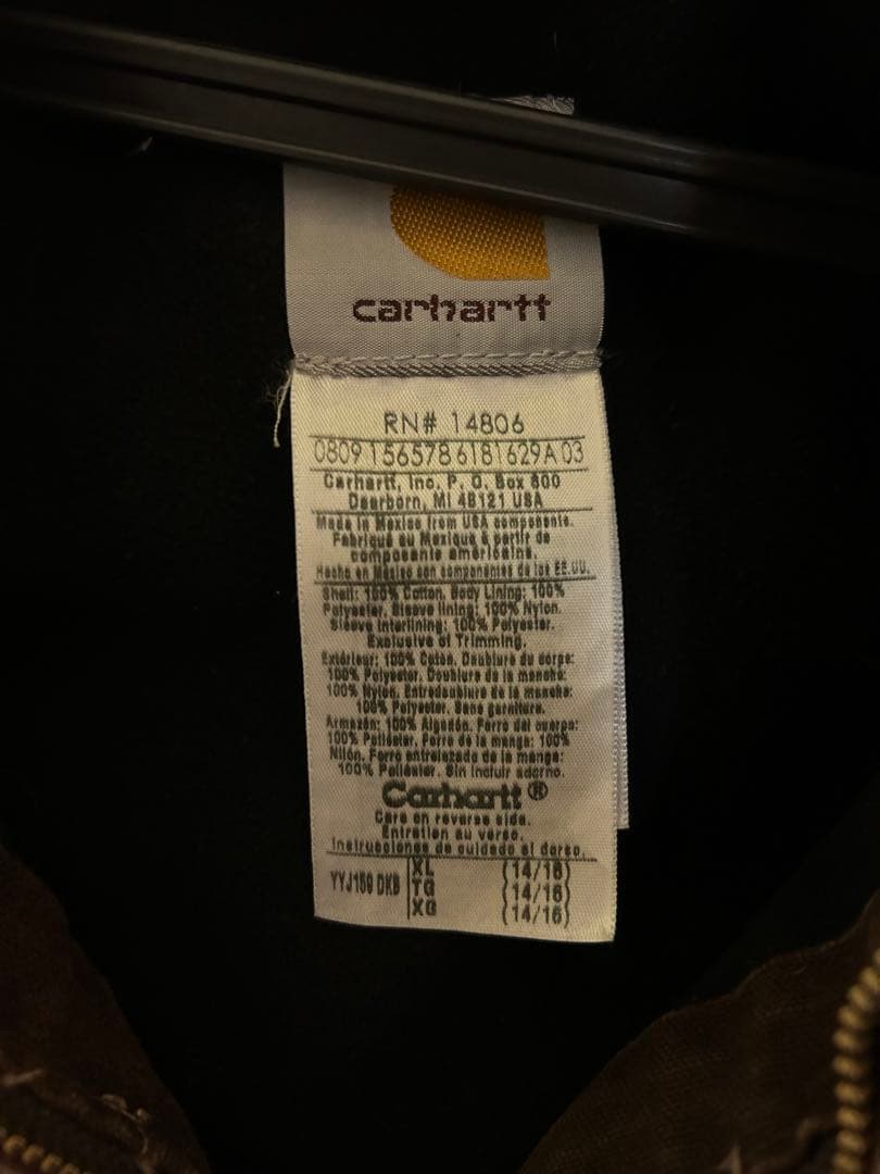Carhartt アクティブジャケット ダークブラウン レアカラー