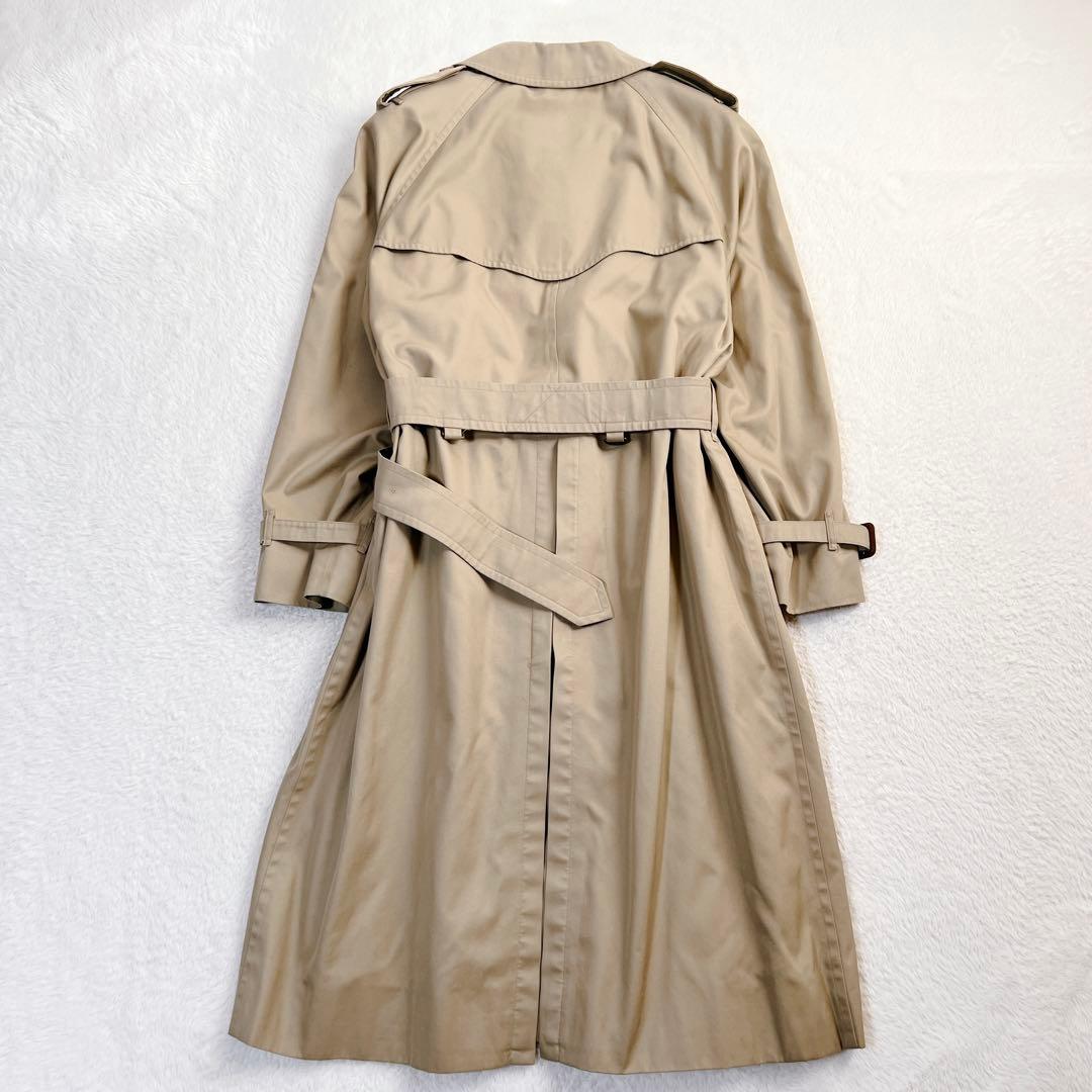 美品✨バーバリー ロング トレンチコート ハニーベージュ ウールライナー XL