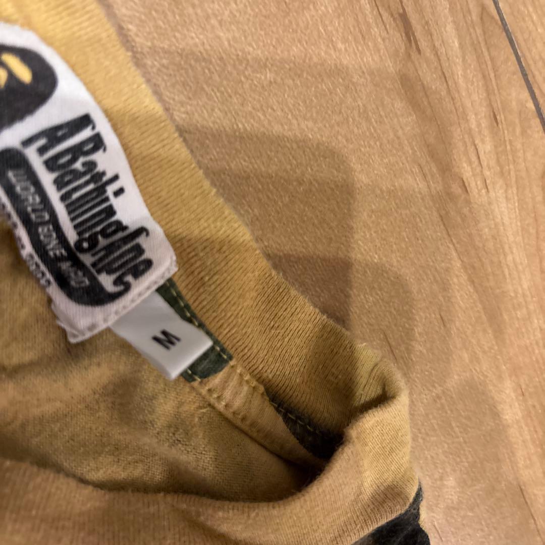 A BATHING APE 1st カモ　ロンT エイプ　巾着