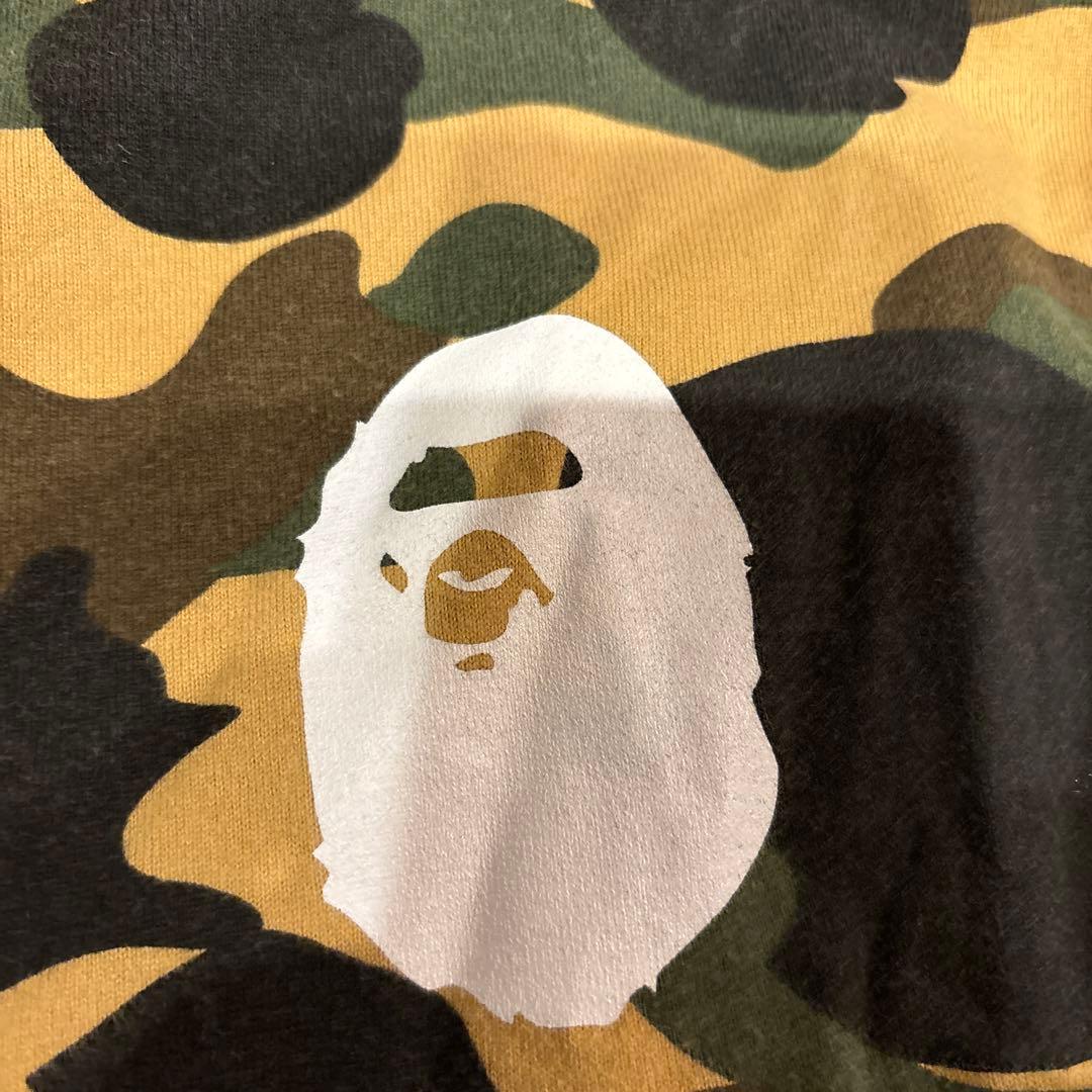 A BATHING APE 1st カモ　ロンT エイプ　巾着