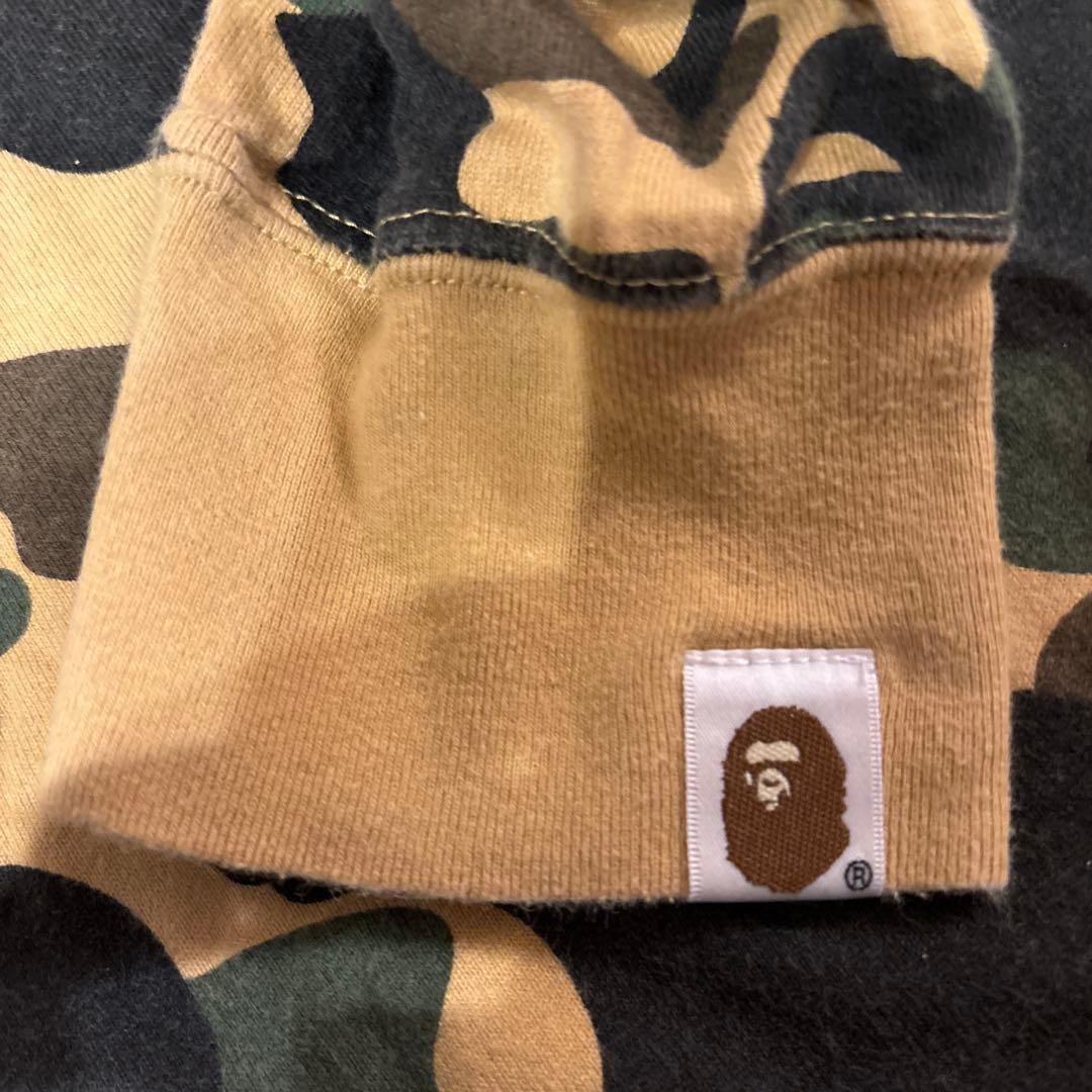 A BATHING APE 1st カモ　ロンT エイプ　巾着