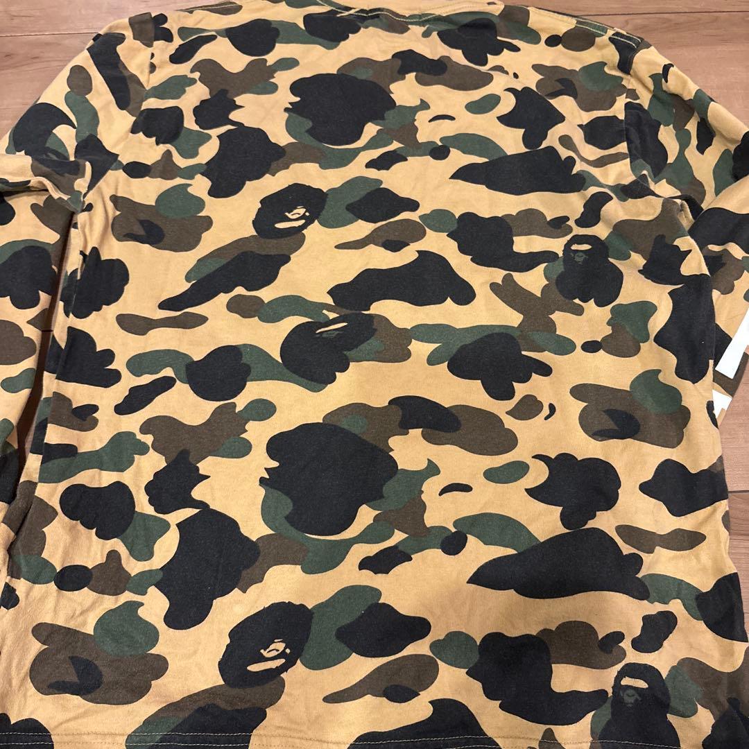 A BATHING APE 1st カモ　ロンT エイプ　巾着