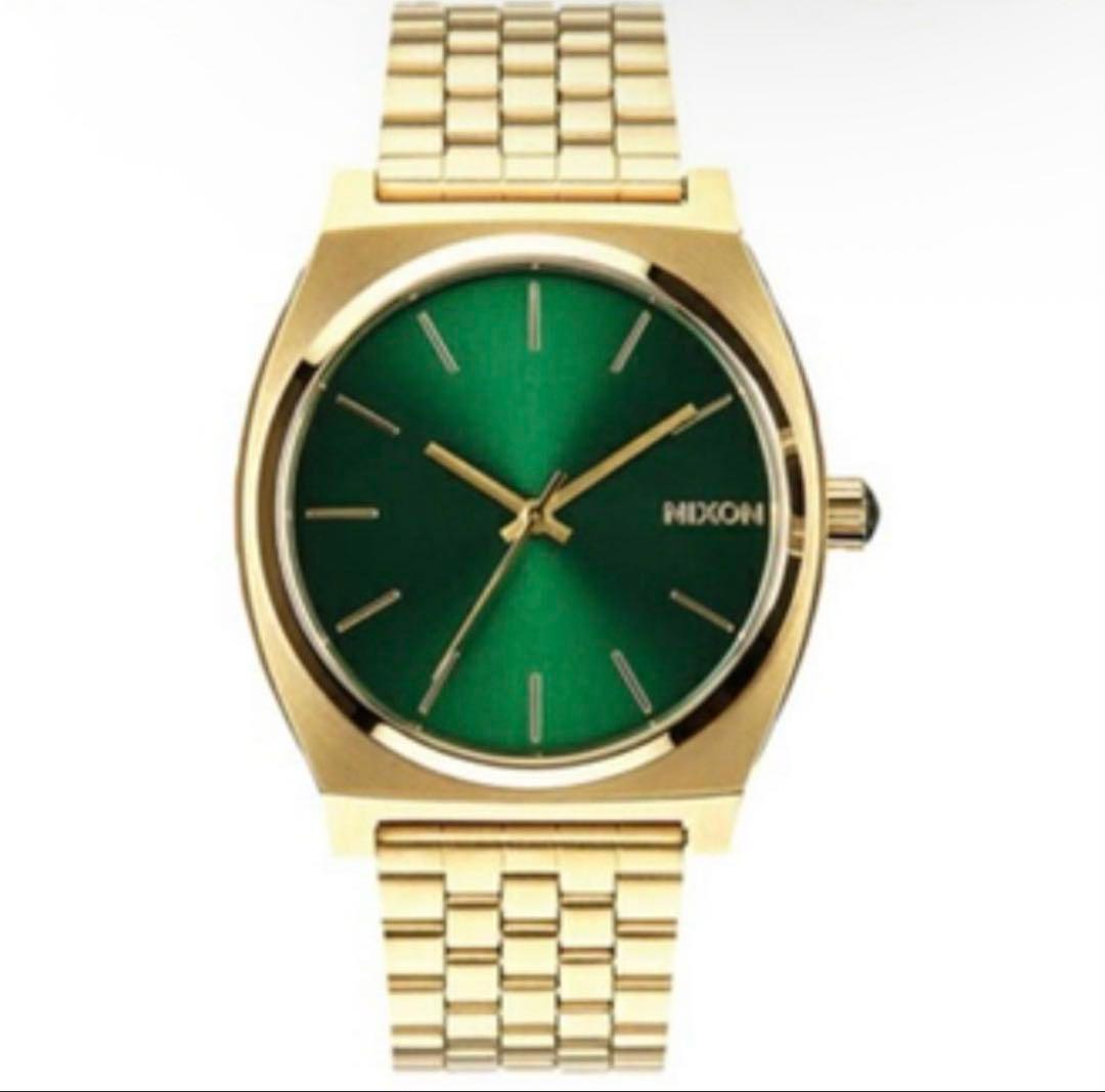 NIXON 【THE TIME TELLER】 グリーン文字盤×ゴールド
