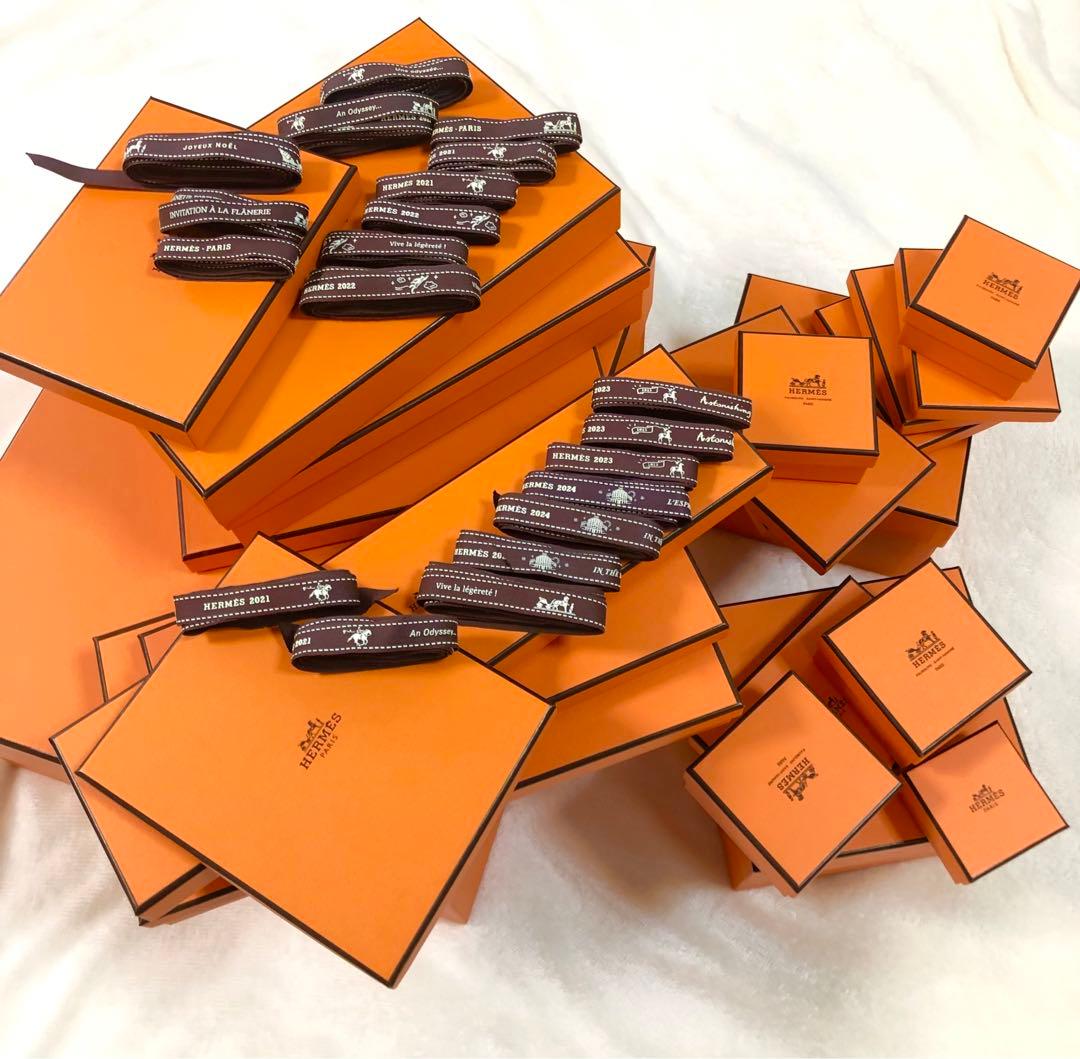 エルメス 箱 ラッピング リボン ギフト hermes