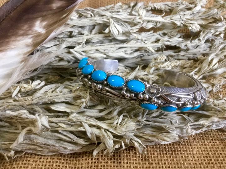 ナバホ ターコイズ・バングル/インディアン・ジュエリー