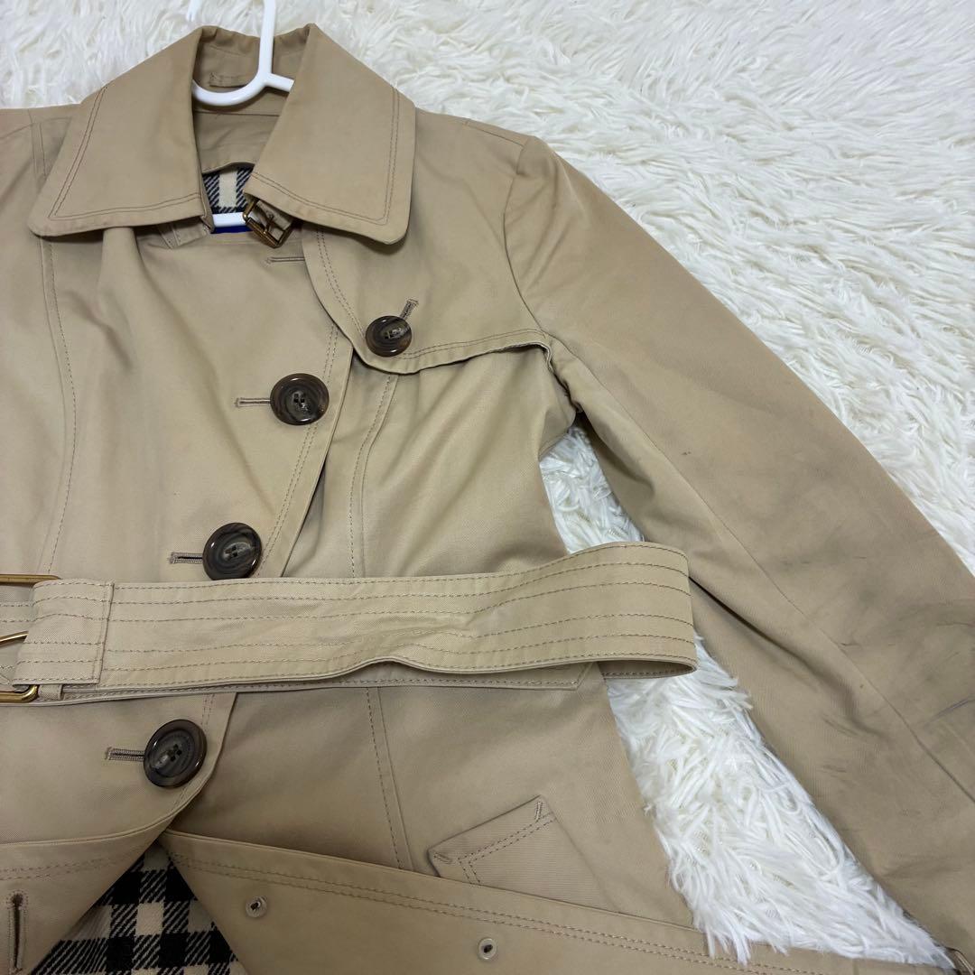 BURBERRY BLUE LABEL　トレンチコート　ライナー付　ベルト　38
