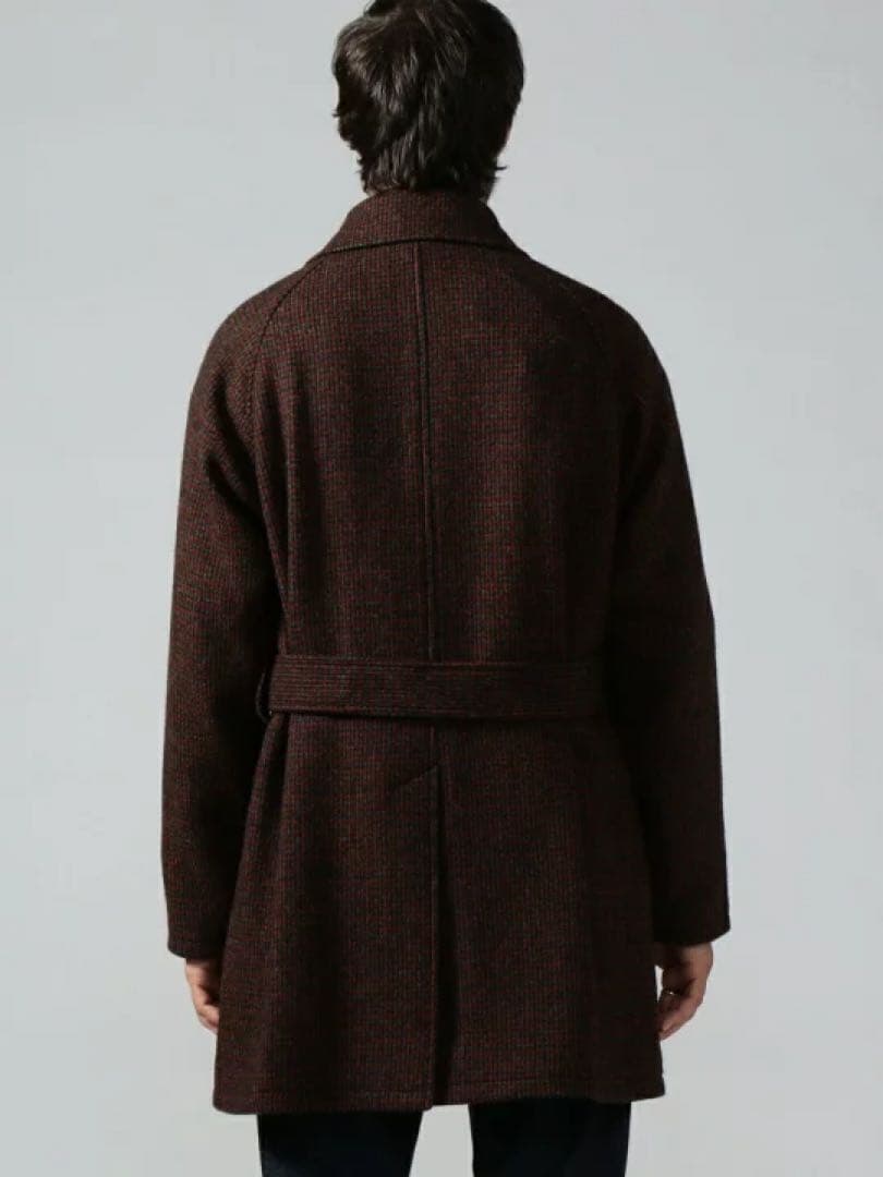 TOMORROWLAND プレミアムシェットランド ウールステンカラー コート