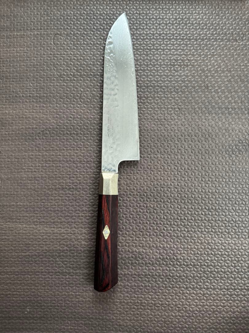 【特別値下げ】三徳包丁　三昧　槌目