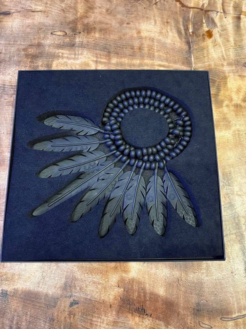 SEA 羽根モチーフ ネックレス ブラック