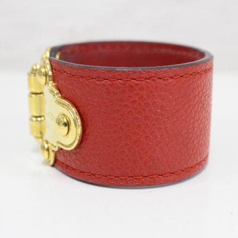 ◇LOUIS VUITTON セイブイット レザーブレスレット レッド 箱付き