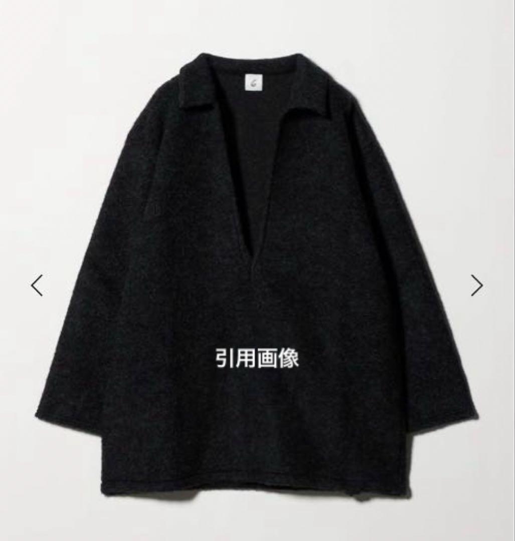 ＜6(ROKU)＞シャギー スキッパー プルオーバー ニット