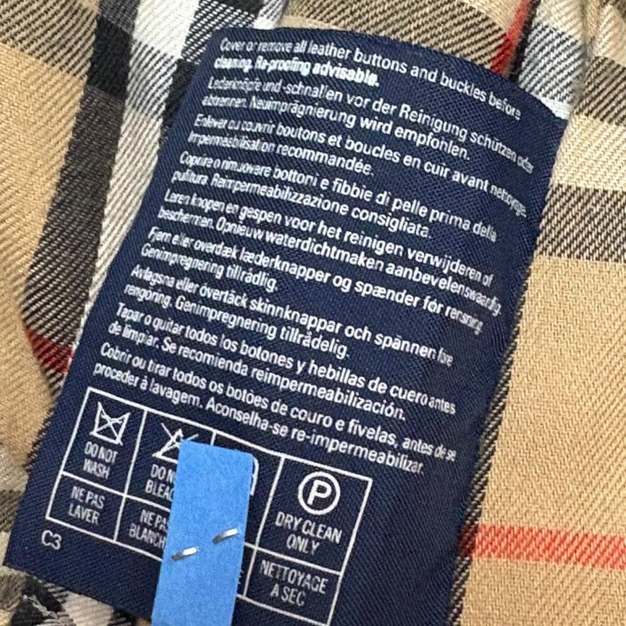 良品 バーバリー ベルト付 トレンチコート ベージュ ロング L~LL相当