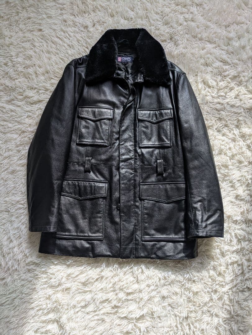 う*食様 ラルフローレン　チャプス　レザー　革ジャン　2way ラムレザー　羊革