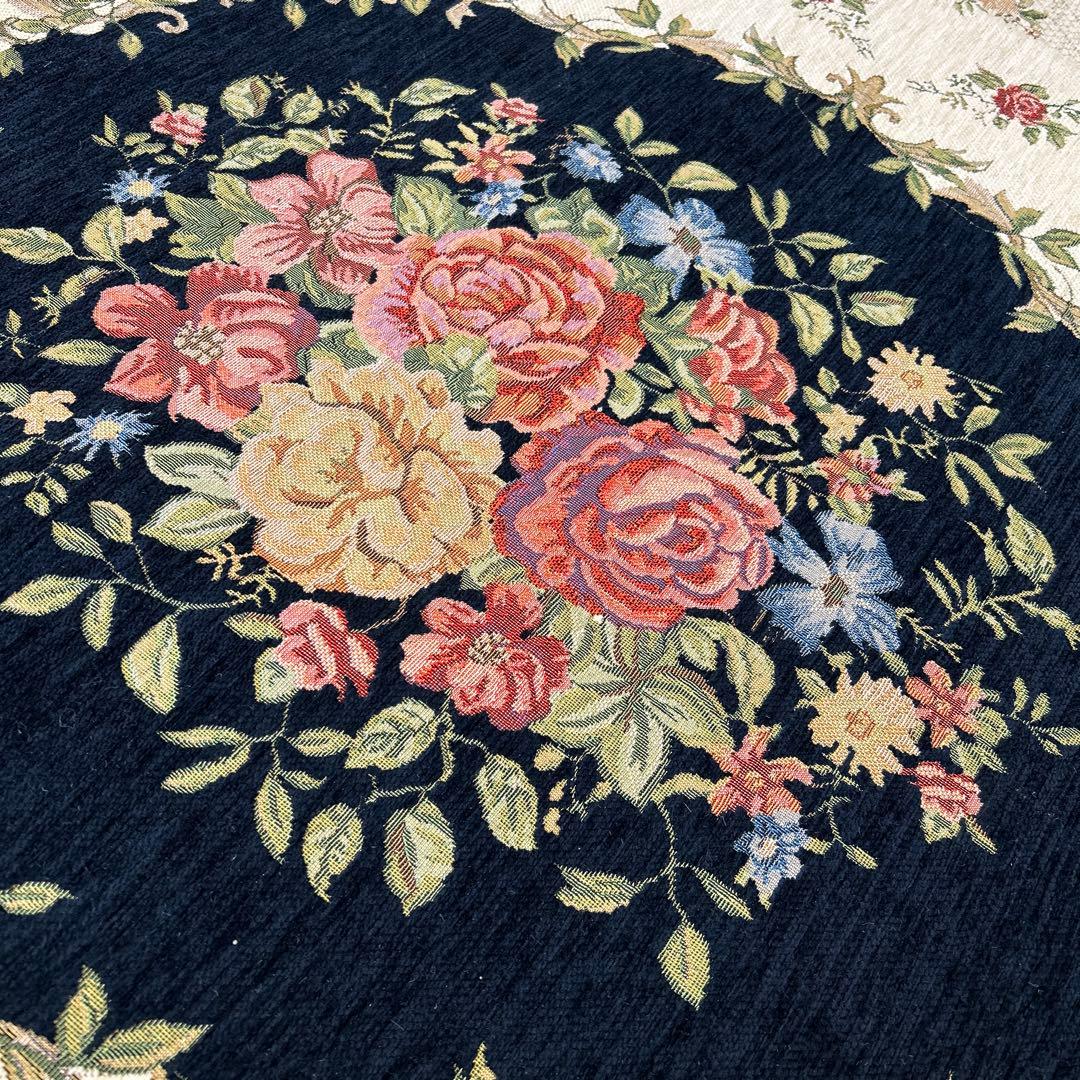 新品☆エレガントなラグ シェニールゴブラン織カーペット 200×250cm 3帖