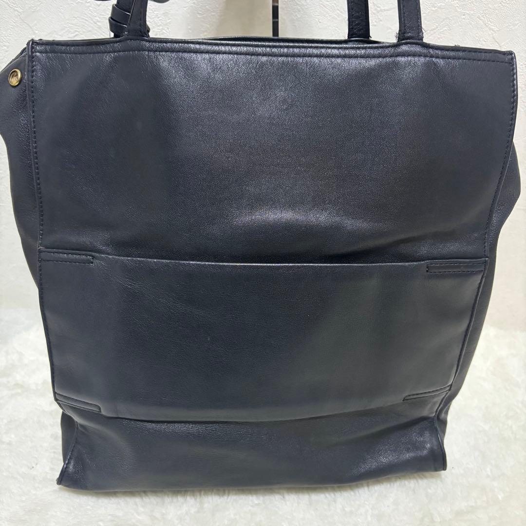 TUMI ニーナ ノースサウス トートバッグ レザー ブラック A4 ゴールド